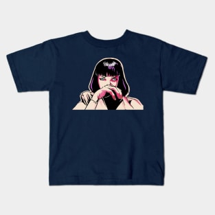 Mia Wallace Pulp Fiction Painting Kids T-Shirt